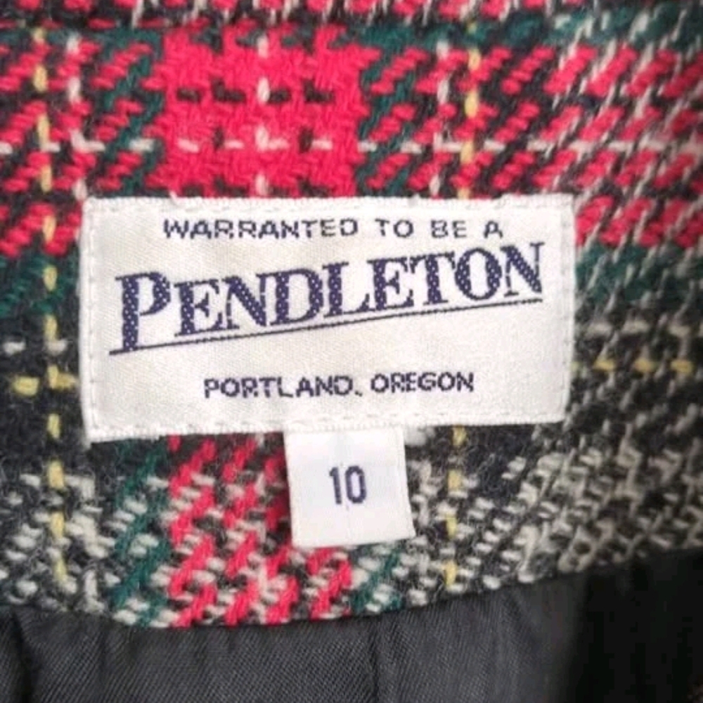 Vintage Wool Pendleton Plaid Jacket - image 2